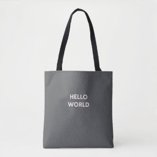 "Hello World" Tote Bag - Fun Coding & Programming