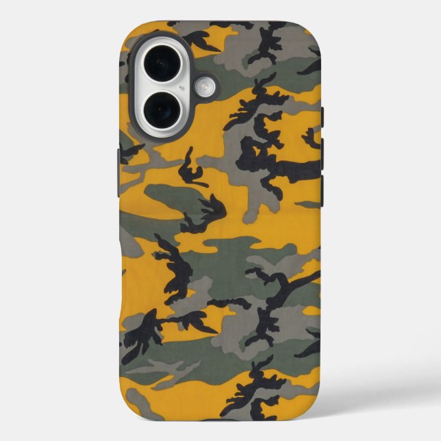 Hello Yellow Camouflage Case-Mate iPhone Hülle (Rückseite)