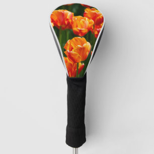 Hellorange Tulpen im Park Golf Headcover