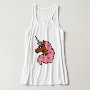 Hellrosa Afro Unicorn Tank Top