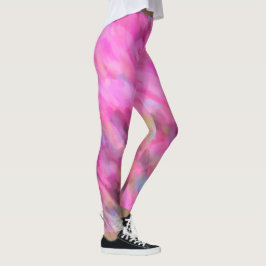 Hellrosa beeindruckende Kunst Leggings