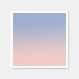 Hellrosa bis blauer Ombre Cocktail Papier Napkins Serviette