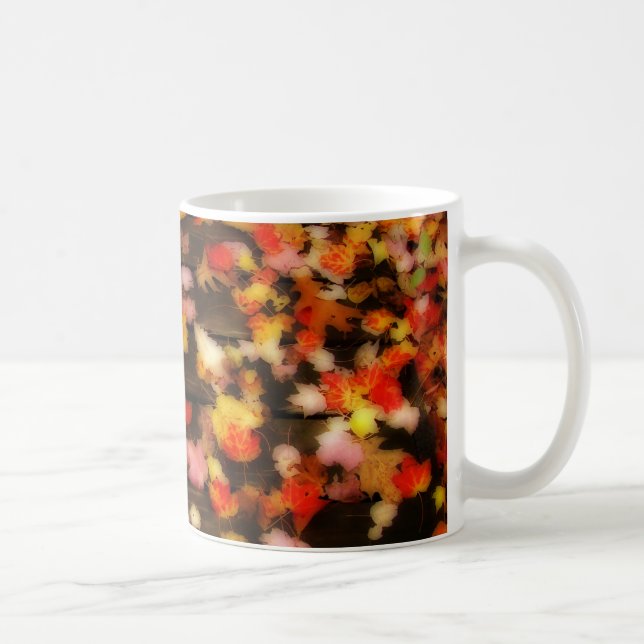 Hellrosa Blätter Tasse (Rechts)
