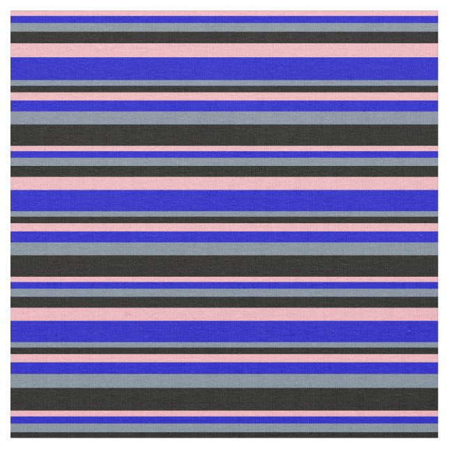 Hellrosa, blau, hellschiefer, grau und schwarz stoff (Nahaufnahme)