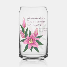 Hellrosa blühende Lilie Dosenglas