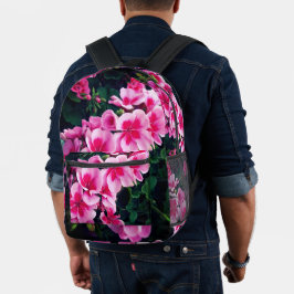 Hellrosa Blume Bedruckter Rucksack