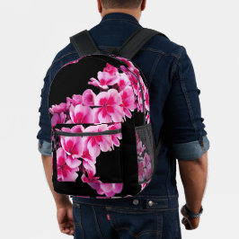 Hellrosa Blume Bedruckter Rucksack