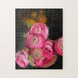 Hellrosa Blume Jigsaw Puzzle