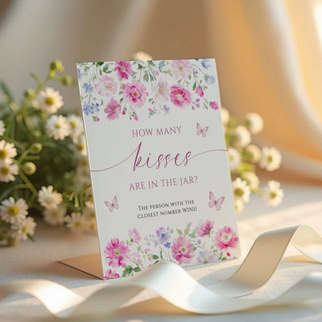 Hellrosa Blume wie viele Küsse sind im Jar Sockelschild (Von Creator hochgeladen)