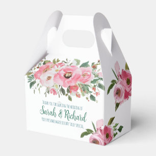 Hellrosa Blumenzehen Geschenkschachtel