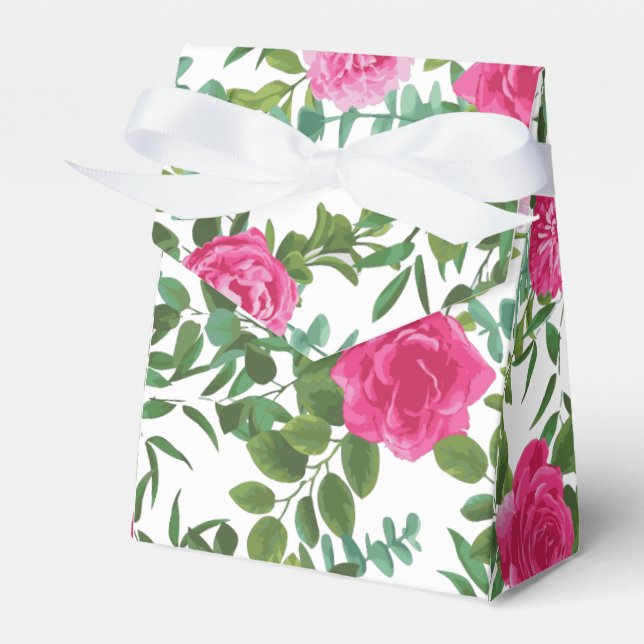 Hellrosa Blumenzehen Geschenkschachtel (Vorderseite)