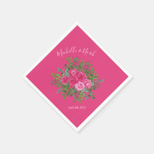 Hellrosa Blumenzehen Serviette