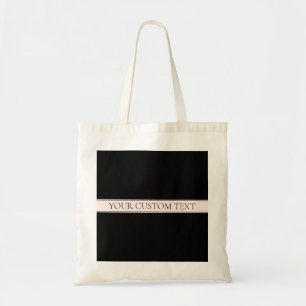 Hellrosa Blush-Streifen & Eleganter editierbarer T Tragetasche