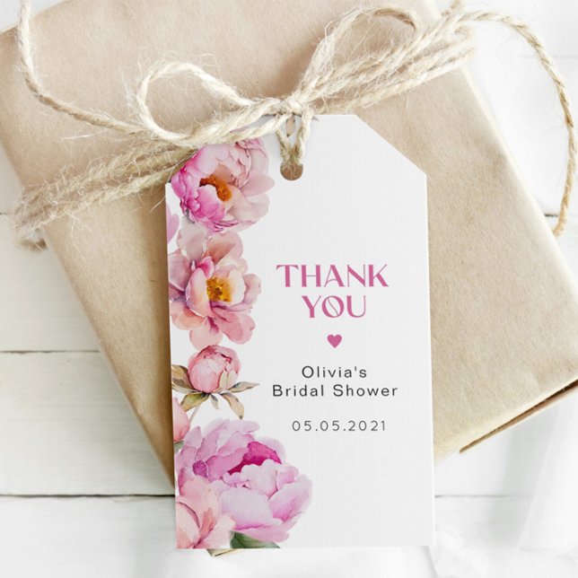 Hellrosa Brautparty danke Geschenkanhänger (Von Creator hochgeladen)