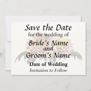 Hellrosa Chrysanthemen Save The Date
