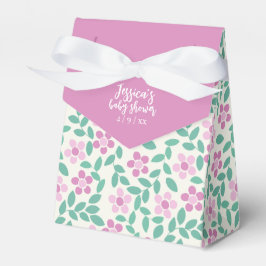 Hellrosa Daisies Babydusche Geschenkschachtel