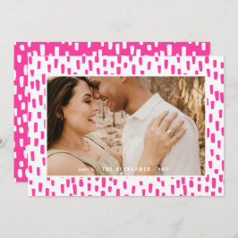 Hellrosa Dashing Foto Frame Holiday Card Feiertagskarte