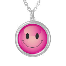 Hellrosa Decora Kei lächelt Emoji-Gesicht