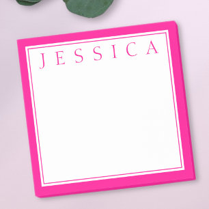 Hellrosa Dein Name Post-it Klebezettel