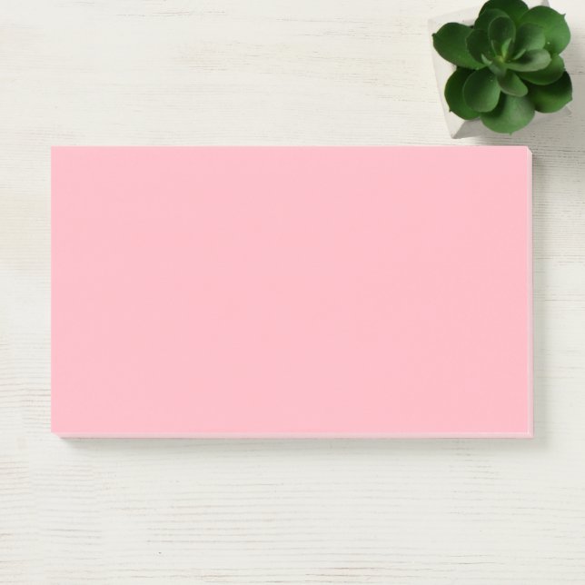 Hellrosa Einfach 10" x 6" Post-it Klebezettel (Büro)