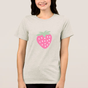 Hellrosa Erdbeere Tri-Blend Shirt