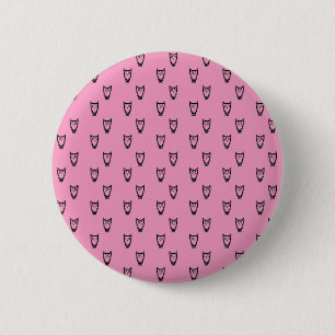 Hellrosa Eulenmuster Button