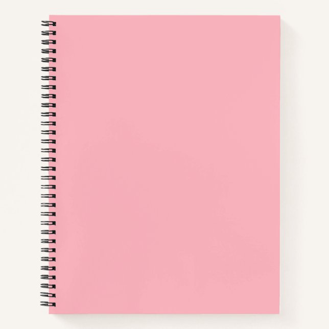 Hellrosa Farbe Notizbuch (Vorderseite)