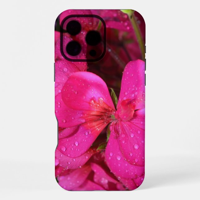 Hellrosa Floral Case-Mate Apple iPhone Case Hülle (Rückseite)