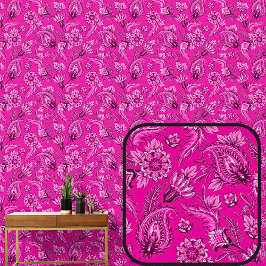Hellrosa Floral Paisley Elegant Tapete