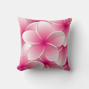 Hellrosa, florale, reversible Decorations-Kissen Kissen