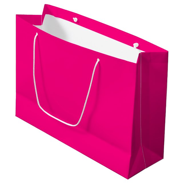 Hellrosa Große Geschenktüte (Vorderseite Schrägansicht)