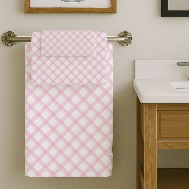 Hellrosa Handtücher stilvoll und dezent akzentuier (Light Pink Towels Stylish and Subtle Accent)