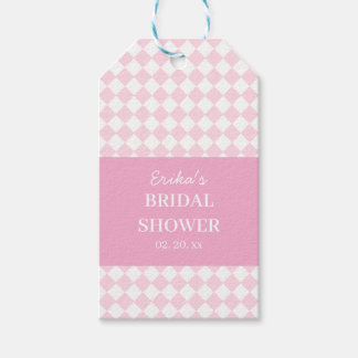 Hellrosa klassisches Design Brautparty-Geschenkkar Geschenkanhänger