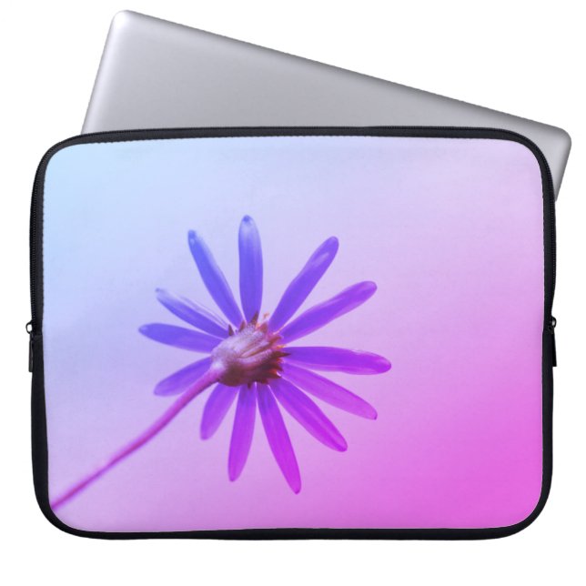 Hellrosa Lila Daisy-Blume Laptop-Sieb Laptopschutzhülle (Vorderseite)
