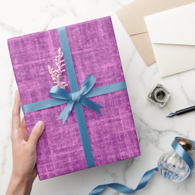Hellrosa-lila Leinen Geschenkpapier (Schenken)