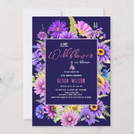 Hellrosa lila Wildblume ist unterwegs #6 Einladung