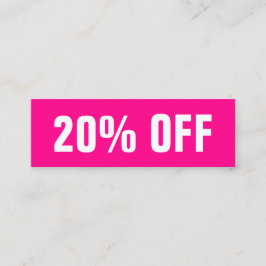 Hellrosa, moderne, moderne Diskothek Mini Visitenkarte