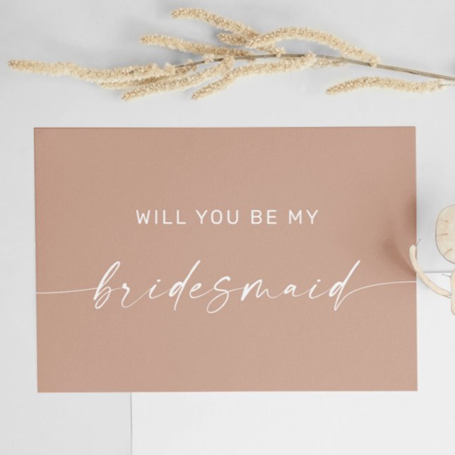 Hellrosa Moderner Vorschlag für eine Minimalistisc Postkarte (Von Creator hochgeladen)