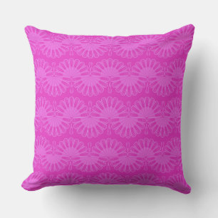 hellrosa neon-helle geometrische Muster Kissen