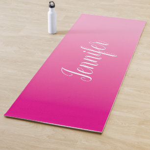 Hellrosa personalisierter Ombre Yogamatte