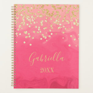 Hellrosa Personalisierter Planer