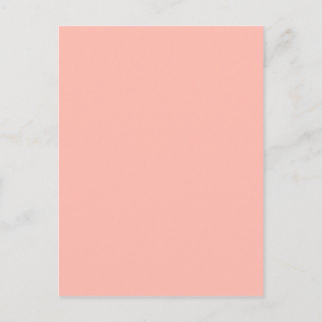 Hellrosa Pfirsich Pink Pink Pastel Girly Stuff Postkarte (Vorderseite)