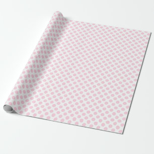 Hellrosa Polka-Dot auf weißem Wrapping Paper Geschenkpapier