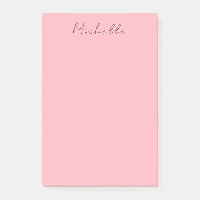 Hellrosa professionelle einzigartige klassische Ha Post-it Klebezettel (Vorderseite)