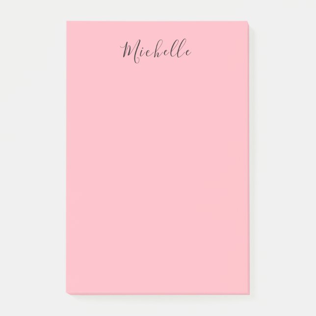 Hellrosa professionelle einzigartige klassische Ha Post-it Klebezettel (Vorderseite)