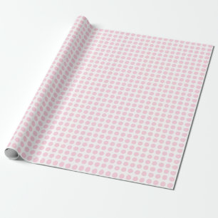 Hellrosa Punkte auf weißem Wrapping Paper Geschenkpapier