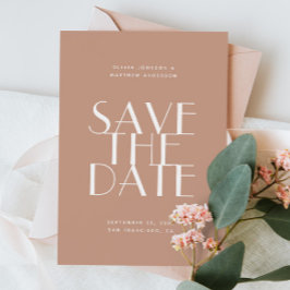 Hellrosa Rosa Moderne minimalistische QR-Kodierung Save The Date