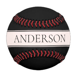 Hellrosa Rosa Streifen und eleganter bearbeitbarer Baseball