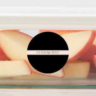 Hellrosa Rosa Streifen und eleganter bearbeitbarer Etiketten