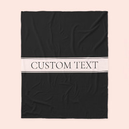 Hellrosa Rosa Streifen und eleganter bearbeitbarer Fleecedecke